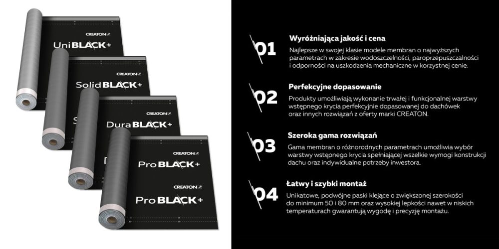 CREATON---membrany-BLACK---zalety