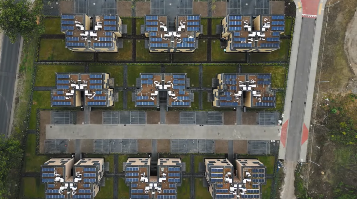 Osiedle Wola Village w Krakowie dachy