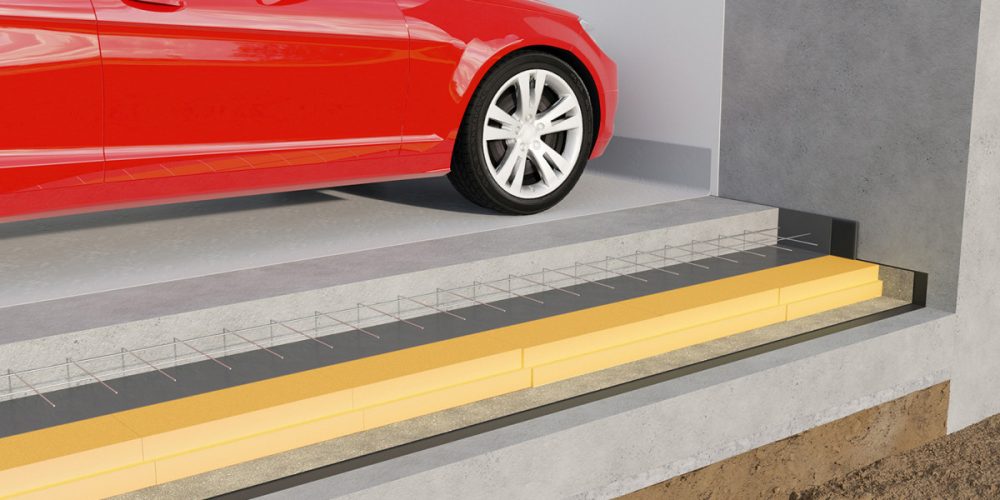 Termoizolacja podłogi na gruncie płytami swissporXPS w wersji gładkiej