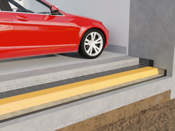 Termoizolacja podłogi na gruncie płytami swissporXPS w wersji gładkiej