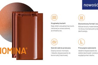 Zakres tolerancji przesuwu wynoszący aż 60 mm daje dekarzom swobodę dopasowania dachówki NOMINA do różnych rozstawów łat