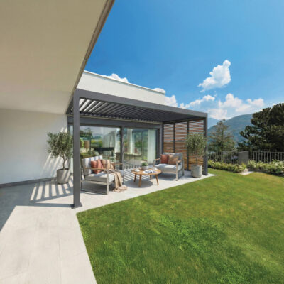 small Pergola SB 400 + Shutters wood