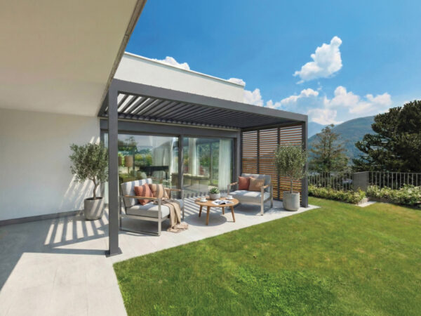 small Pergola SB 400 + Shutters wood