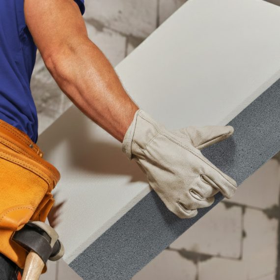 swissporLAMBDA WHITE oferuje komfort pracy na budowie, bez ryzyka odkształcania się styropianu nawet w upalne dni